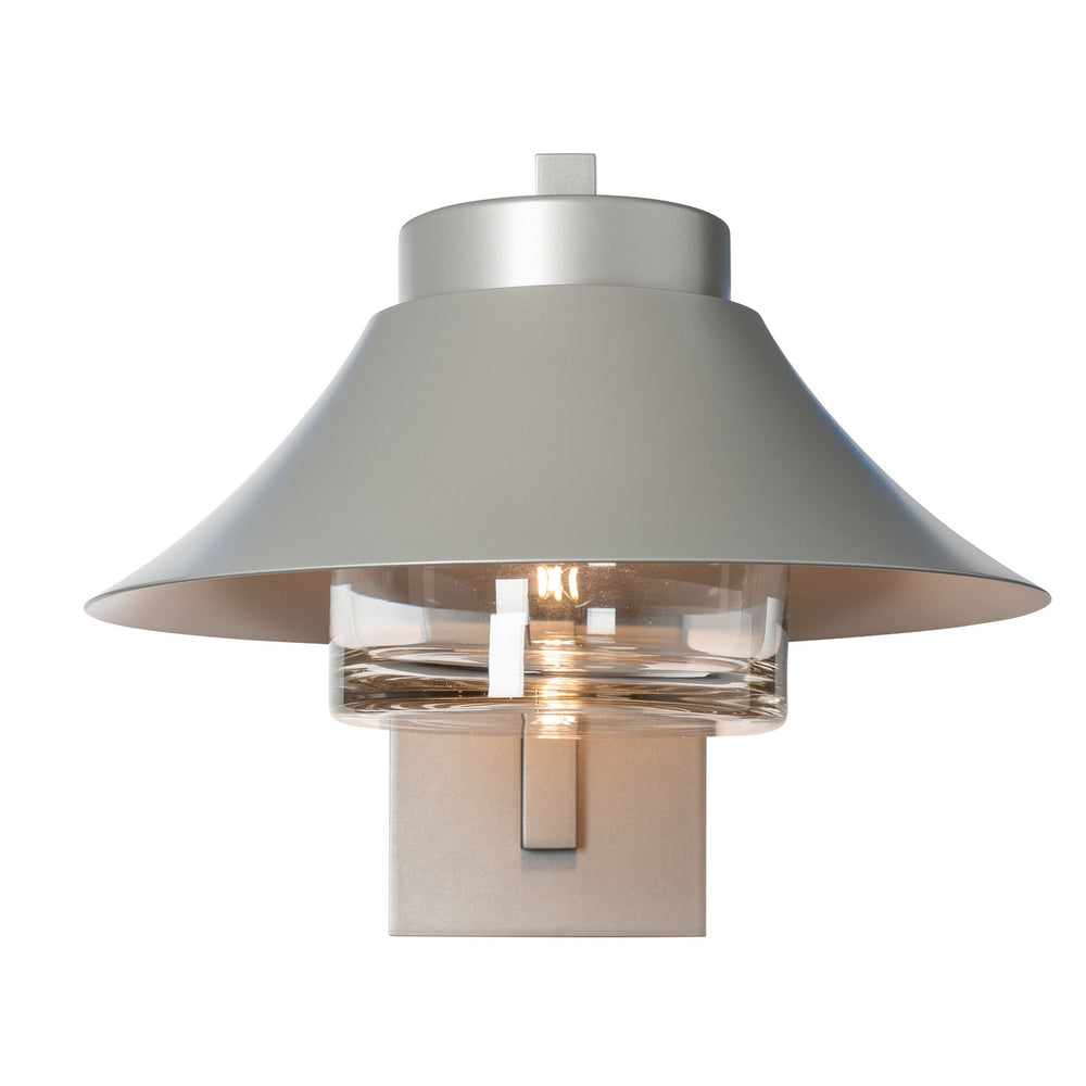 Hubbardton Forge - Stowe Medium Outdoor Sconce - Stowe - Coastal Burnished Steel- Union Lighting Luminaires Decor