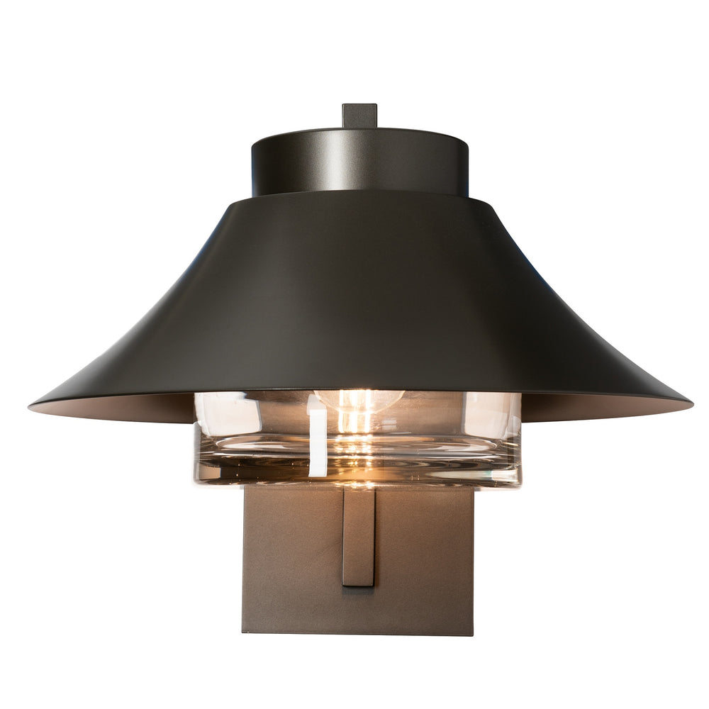 Hubbardton Forge - Stowe Large Outdoor Sconce - Stowe - Coastal Dark Smoke- Union Lighting Luminaires Decor