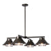 Hubbardton Forge - Stowe 4-Light Outdoor Pendant - Stowe - Coastal Dark Smoke- Union Lighting Luminaires Decor