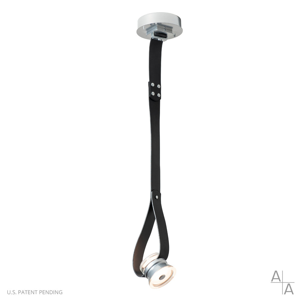 Hubbardton Forge - SNAPS Single LED 45º Pendant w/Metal Cone - Snaps - Sterling- Union Lighting Luminaires Decor