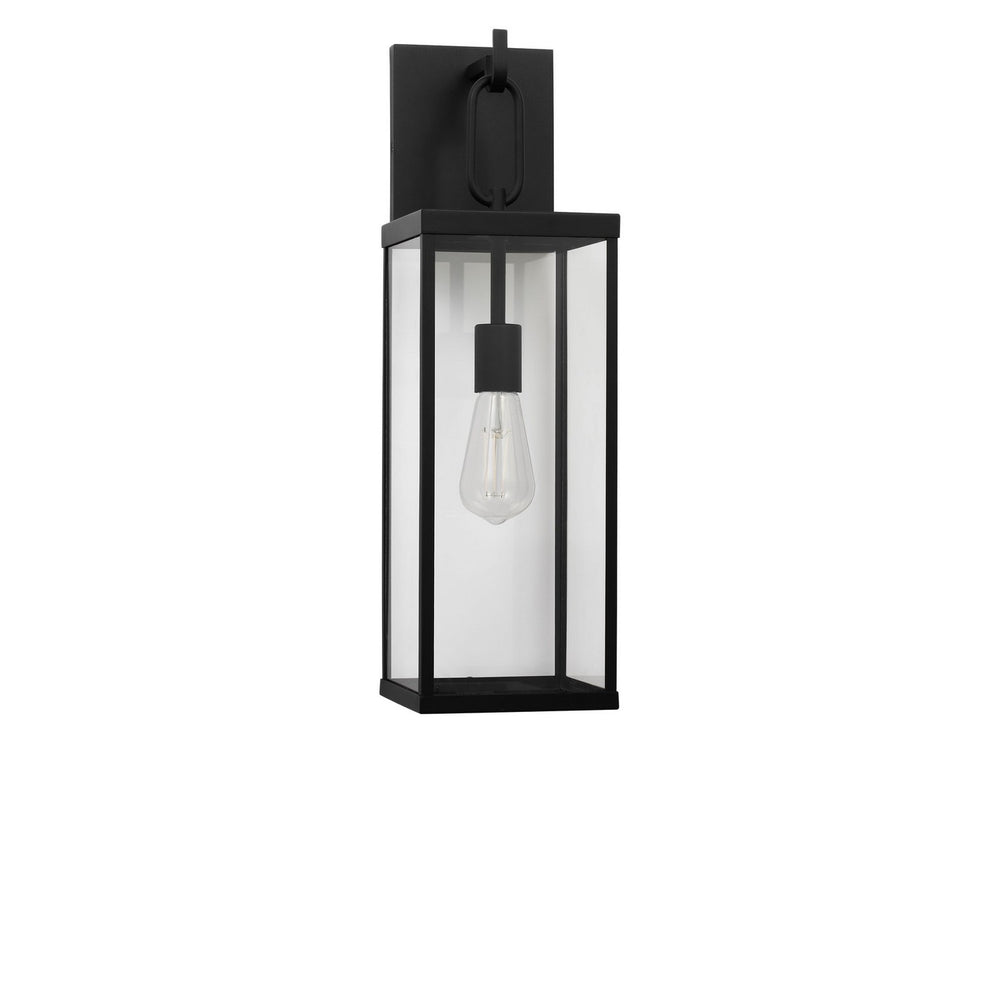 Generation Lighting Canada - One Light Lantern - Rox - Textured Black- Union Lighting Luminaires Decor