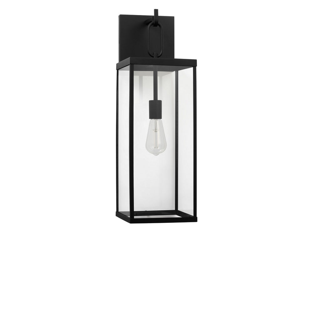 Generation Lighting Canada - One Light Lantern - Rox - Textured Black- Union Lighting Luminaires Decor