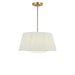 Generation Lighting Canada - Three Light Pendant - Vilera - Satin Brass- Union Lighting Luminaires Decor