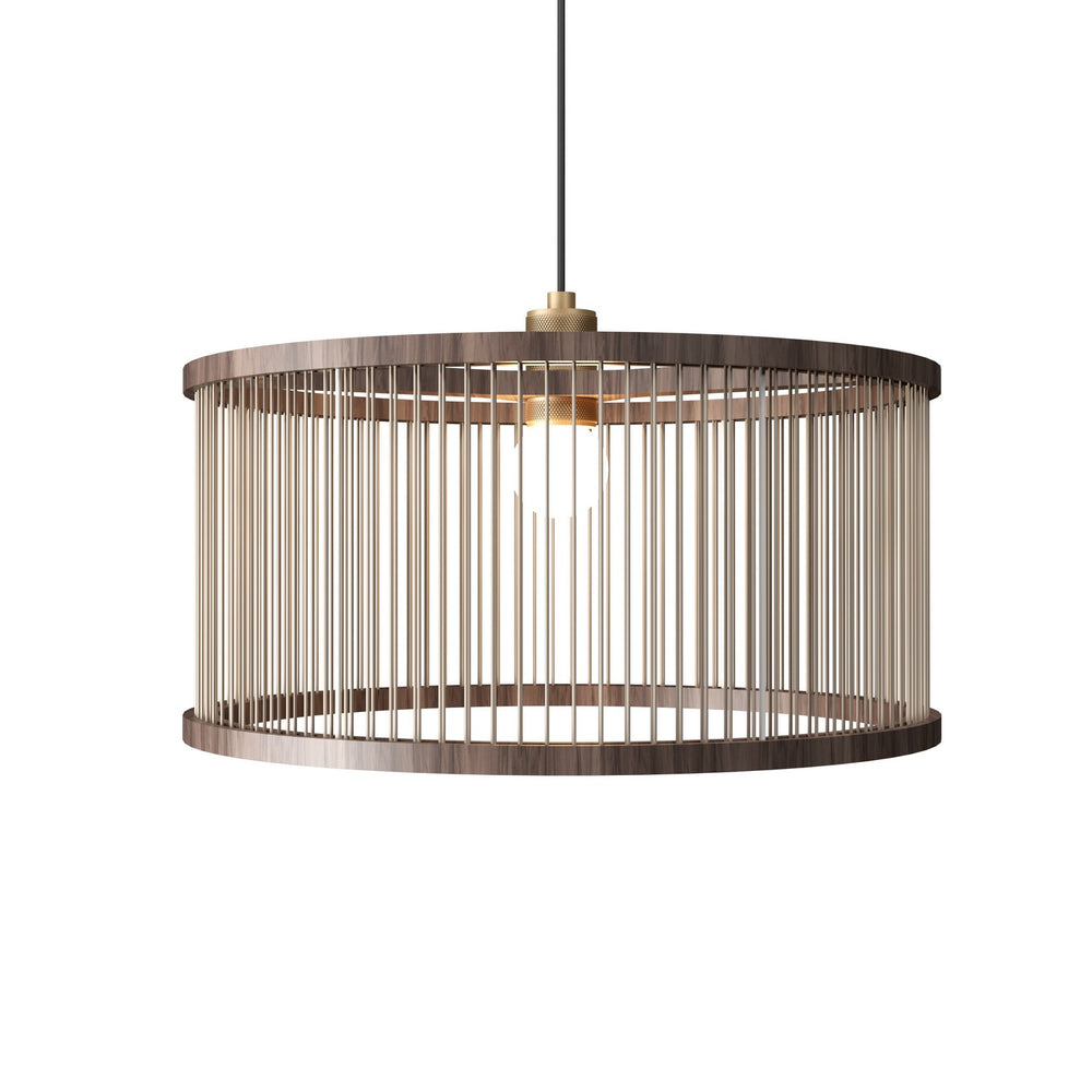 Accord Lighting - One Light Pendant - Corda - American Walnut- Union Lighting Luminaires Decor