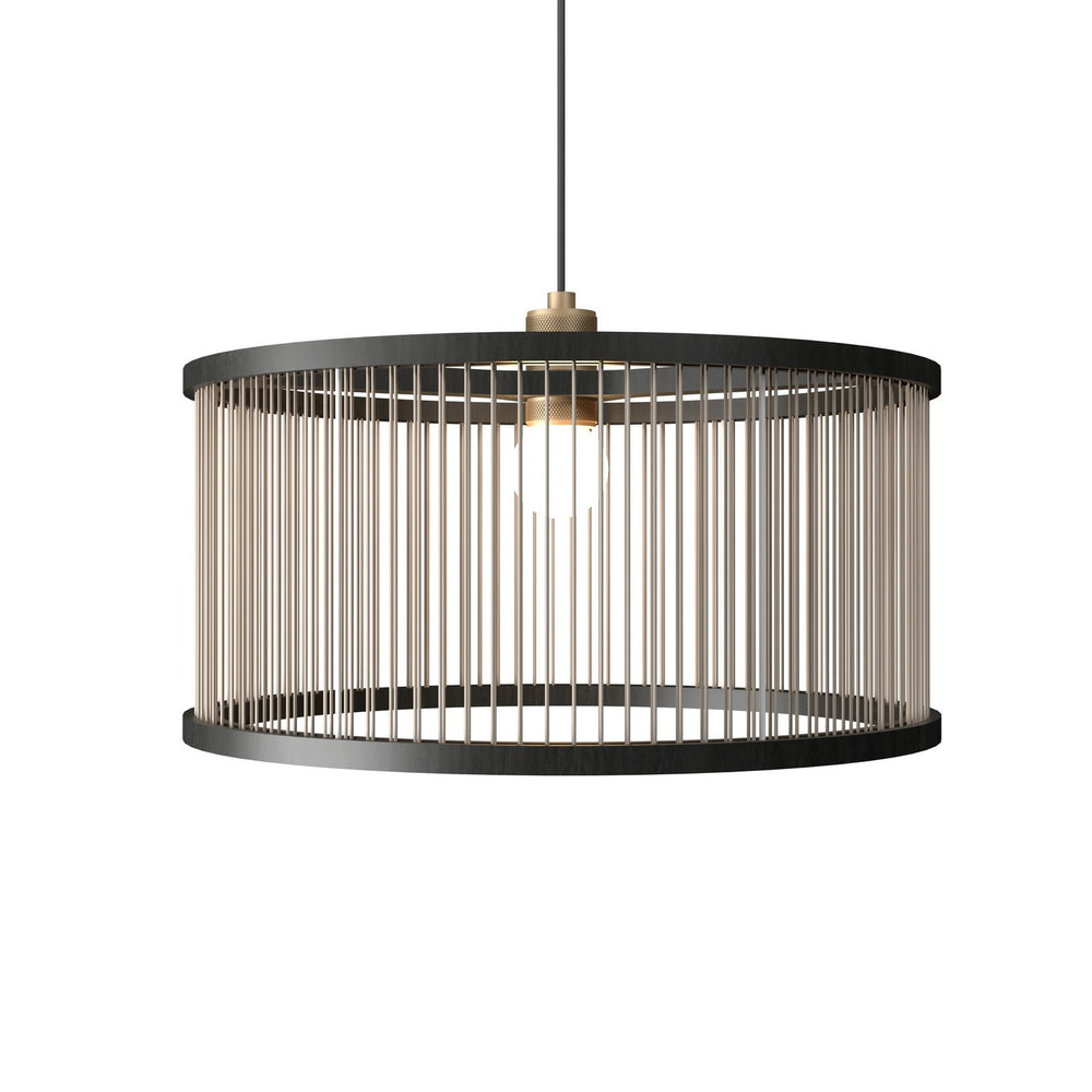 Accord Lighting - One Light Pendant - Corda - Charcoal- Union Lighting Luminaires Decor