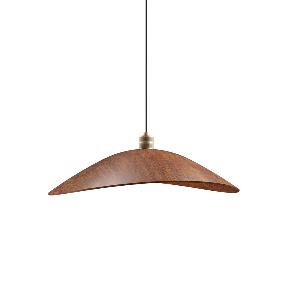 Accord Lighting - One Light Pendant - Oyster - Imbuia- Union Lighting Luminaires Decor