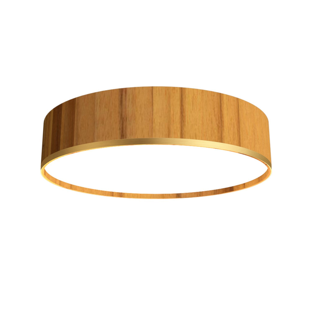 Accord Lighting - LED Ceiling Mount - Cylindrical - Teak- Union Lighting Luminaires Decor