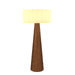 Accord Lighting - One Light Floor Lamp - Conical - Imbuia- Union Lighting Luminaires Decor