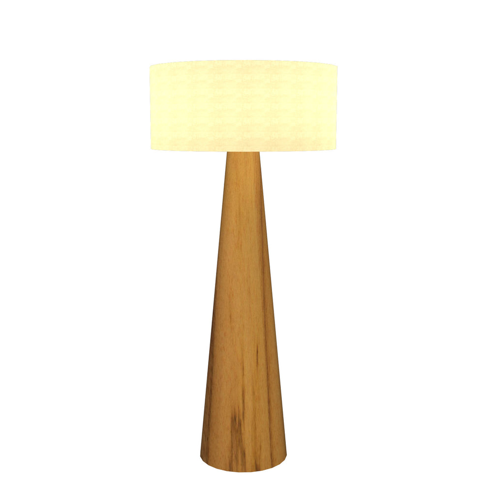 Accord Lighting - One Light Floor Lamp - Conical - Teak- Union Lighting Luminaires Decor