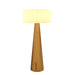 Accord Lighting - One Light Floor Lamp - Conical - Teak- Union Lighting Luminaires Decor