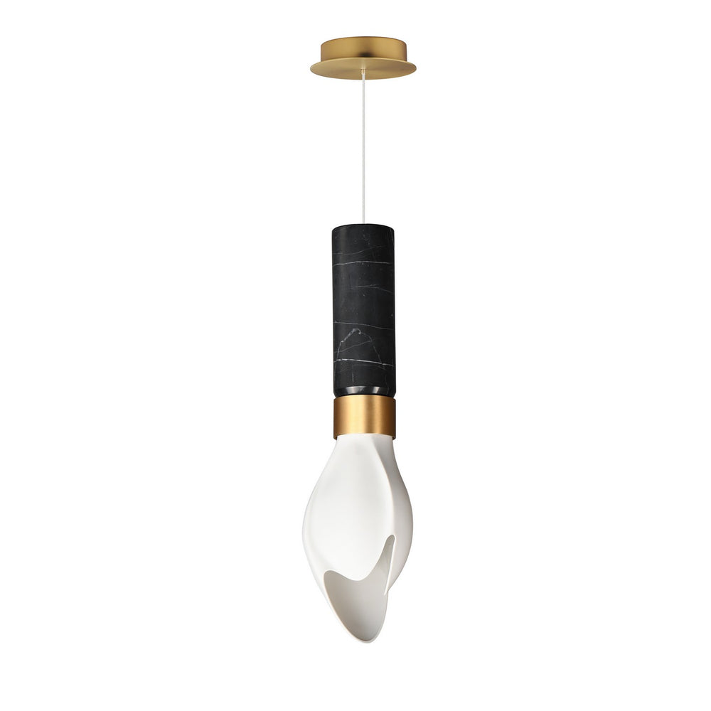 Studio M - LED Pendant - Burgeon - Natural Aged Brass- Union Lighting Luminaires Decor