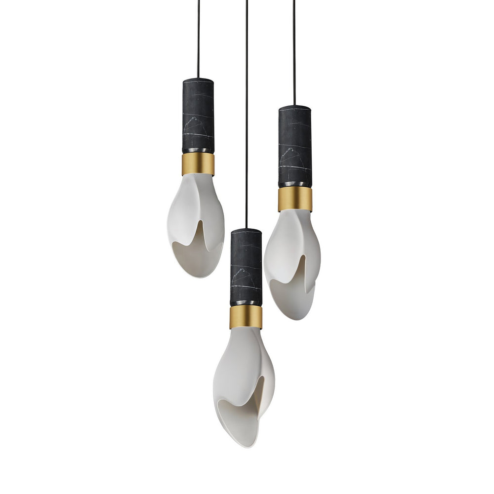 Studio M - LED Pendant - Burgeon - Natural Aged Brass- Union Lighting Luminaires Decor