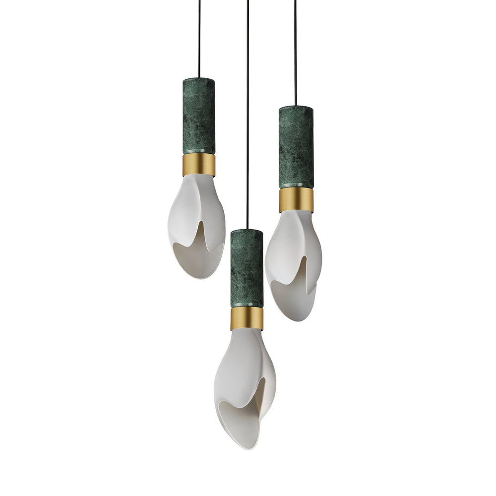 Studio M - LED Pendant - Burgeon - Natural Aged Brass- Union Lighting Luminaires Decor