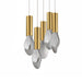 Studio M - LED Pendant - Burgeon - Natural Aged Brass- Union Lighting Luminaires Decor