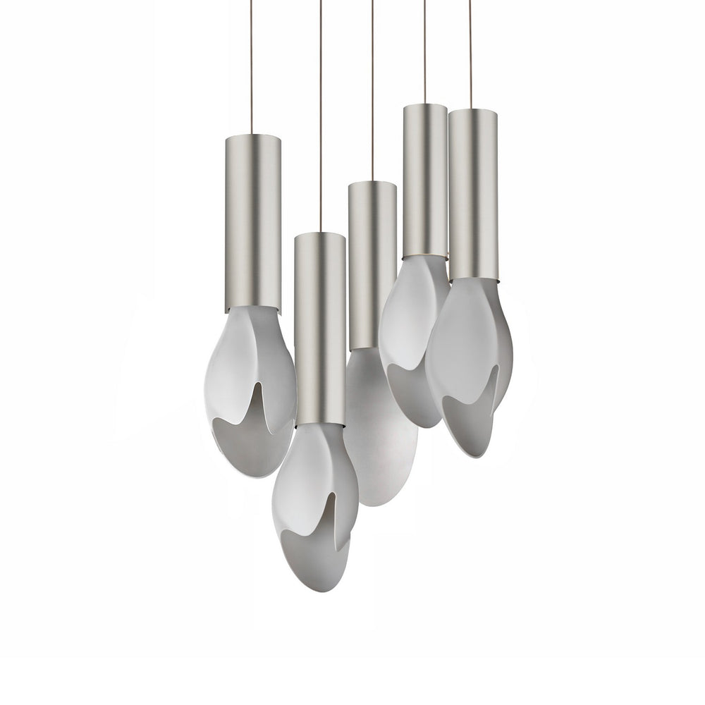 Studio M - LED Pendant - Burgeon - Satin Nickel- Union Lighting Luminaires Decor