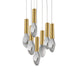 Studio M - LED Pendant - Burgeon - Natural Aged Brass- Union Lighting Luminaires Decor