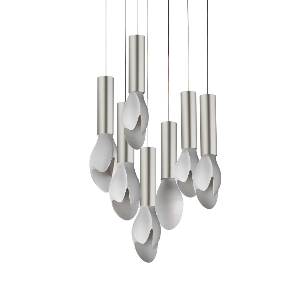 Studio M - LED Pendant - Burgeon - Satin Nickel- Union Lighting Luminaires Decor