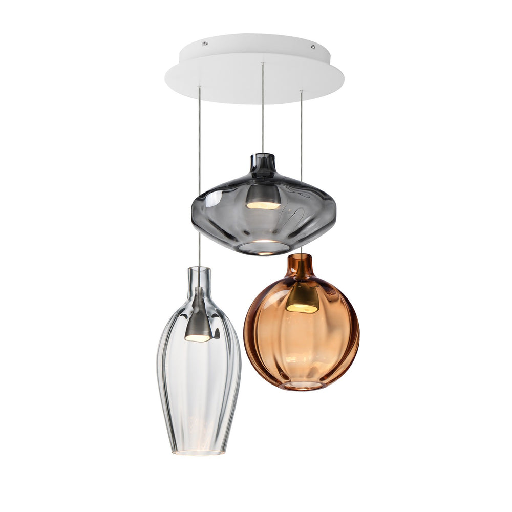 Studio M - LED Pendant - Ray Dance - Brushed Aluminum- Union Lighting Luminaires Decor