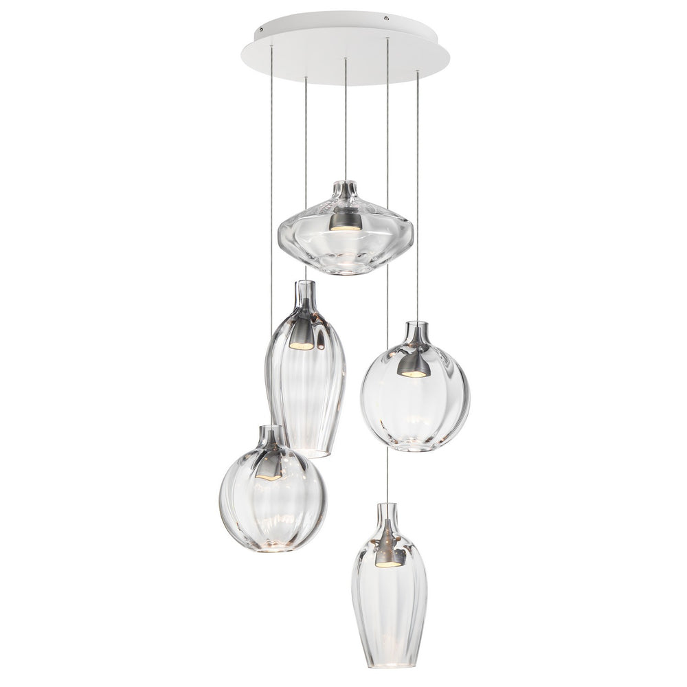 Studio M - LED Pendant - Ray Dance - Brushed Aluminum- Union Lighting Luminaires Decor