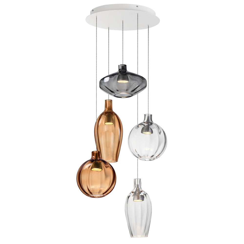 Studio M - LED Pendant - Ray Dance - Brushed Aluminum- Union Lighting Luminaires Decor