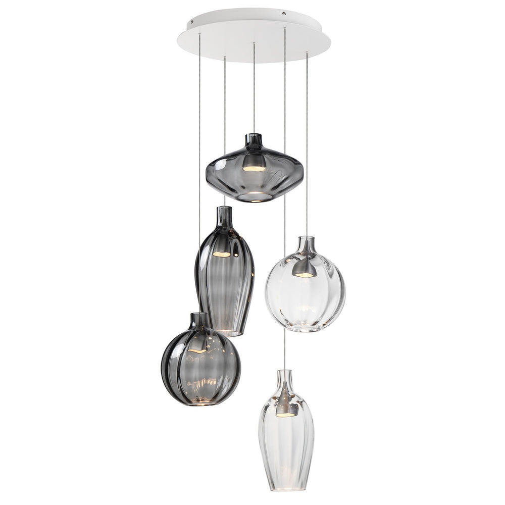 Studio M - LED Pendant - Ray Dance - Brushed Aluminum- Union Lighting Luminaires Decor