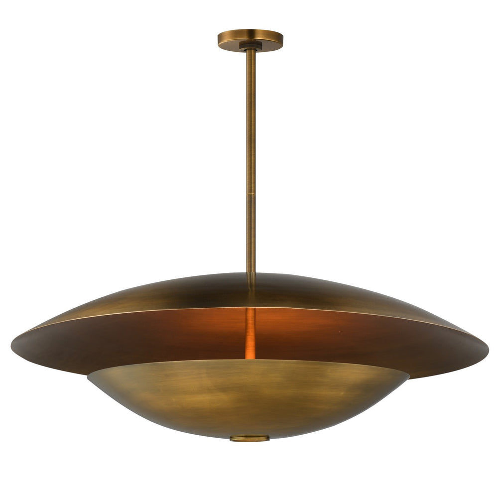 Studio M - LED Pendant - Vesta - Weathered Brass- Union Lighting Luminaires Decor