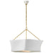 Visual Comfort Signature Canada - LED Chandelier - Ayers - Hand-Rubbed Antique Brass and Plaster White- Union Lighting Luminaires Decor