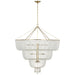 Visual Comfort Signature Canada - LED Chandelier - Jacqueline - Hand-Rubbed Antique Brass- Union Lighting Luminaires Decor