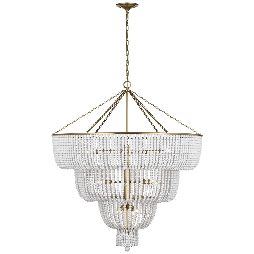Visual Comfort Signature Canada - LED Chandelier - Jacqueline - Hand-Rubbed Antique Brass- Union Lighting Luminaires Decor