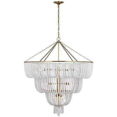 Visual Comfort Signature Canada - LED Chandelier - Jacqueline - Hand-Rubbed Antique Brass- Union Lighting Luminaires Decor
