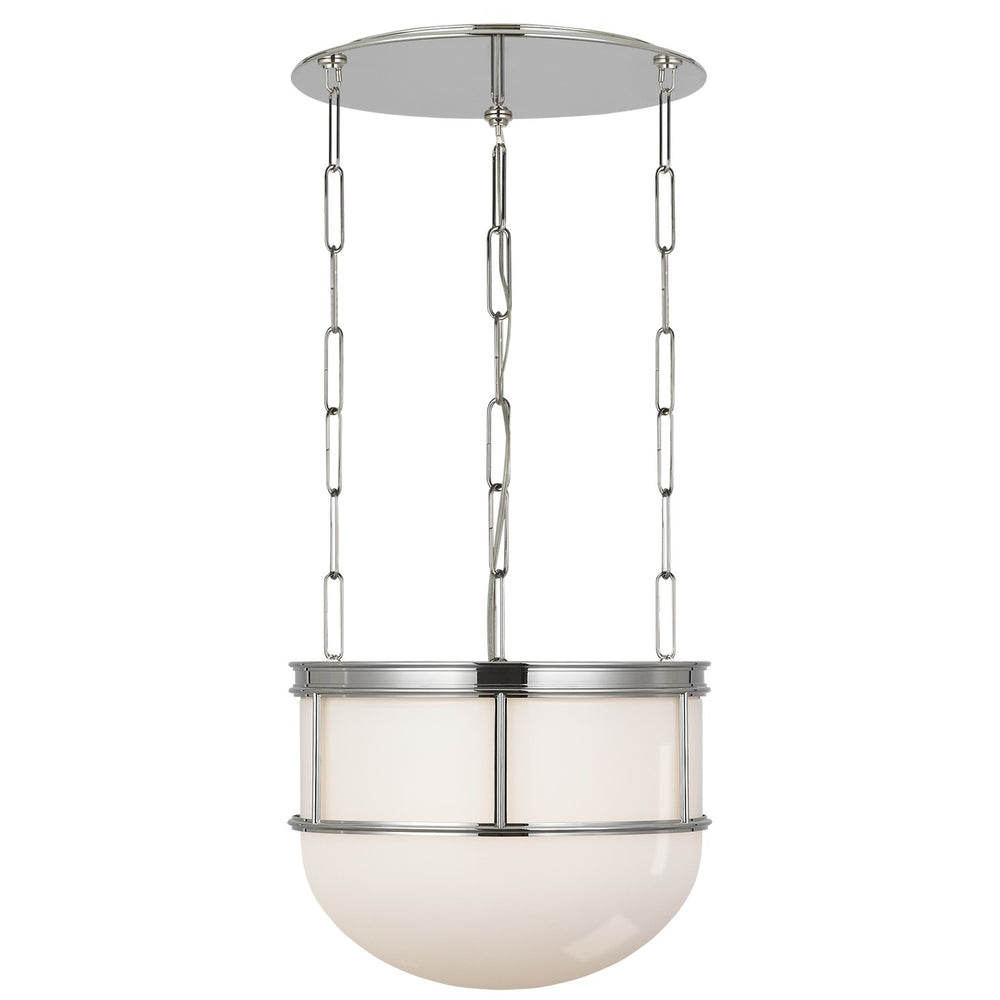 Visual Comfort Signature Canada - LED Lantern - Martil - Polished Nickel with White Glass- Union Lighting Luminaires Decor