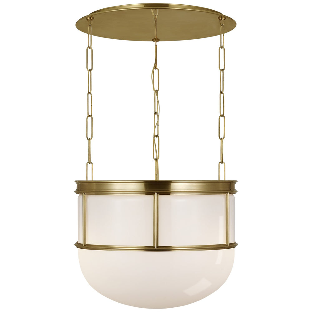 Visual Comfort Signature Canada - LED Lantern - Martil - Antique-Burnished Brass with White Glass- Union Lighting Luminaires Decor
