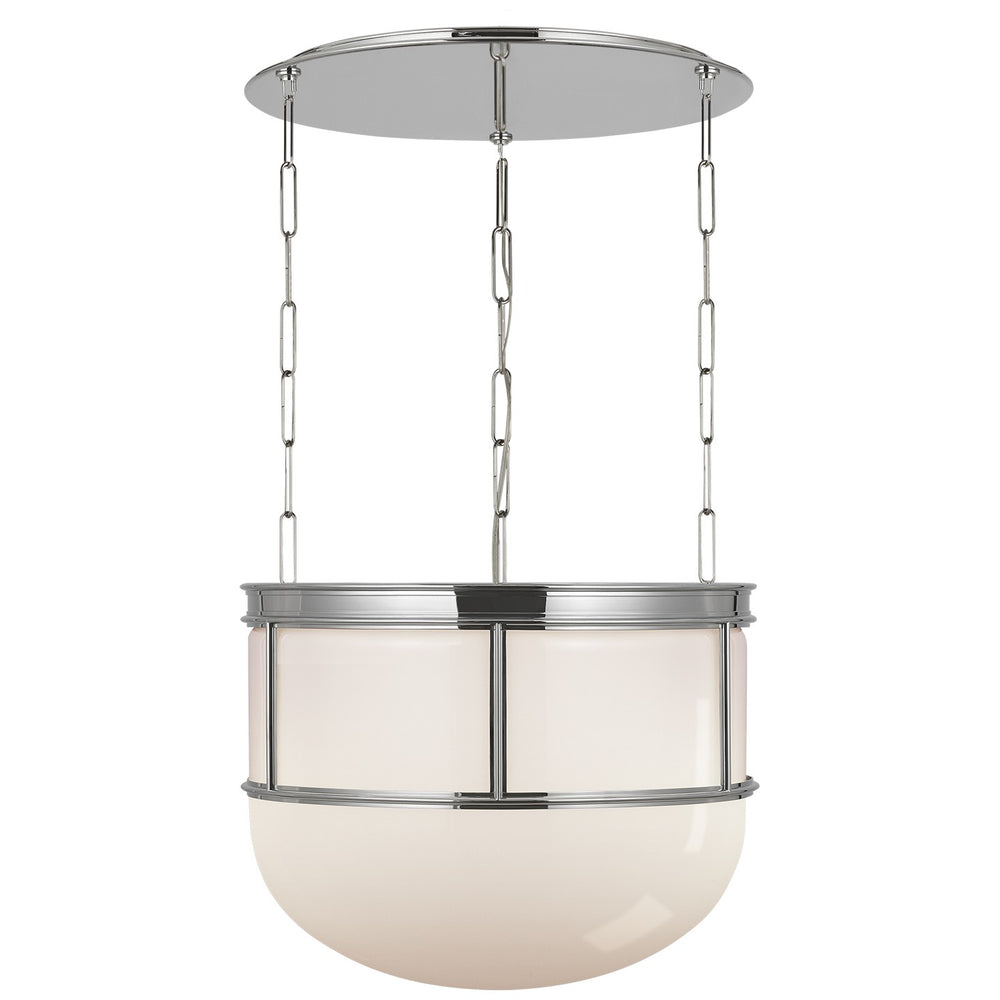 Visual Comfort Signature Canada - LED Lantern - Martil - Polished Nickel with White Glass- Union Lighting Luminaires Decor