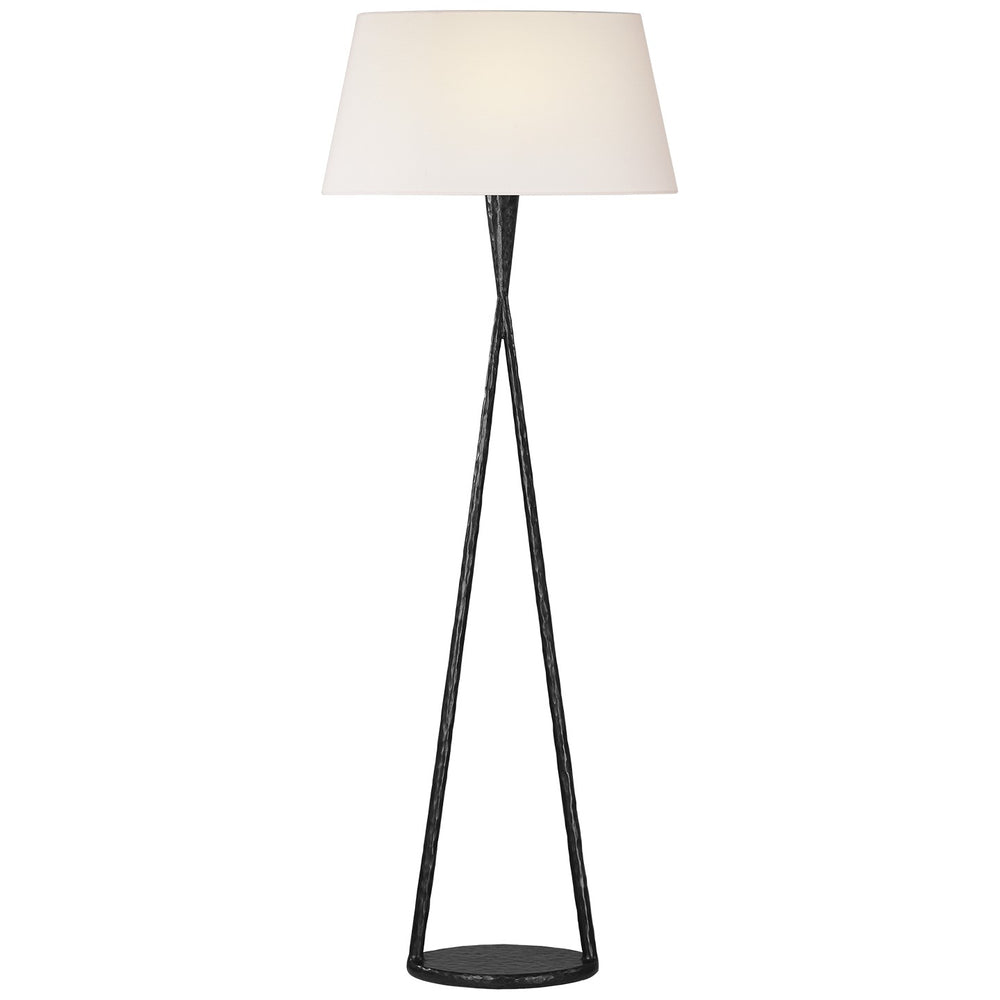 Visual Comfort Signature Canada - LED Floor Lamp - Cesta - Aged Iron- Union Lighting Luminaires Decor