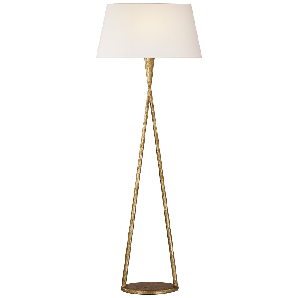 Visual Comfort Signature Canada - LED Floor Lamp - Cesta - Gilded Iron- Union Lighting Luminaires Decor