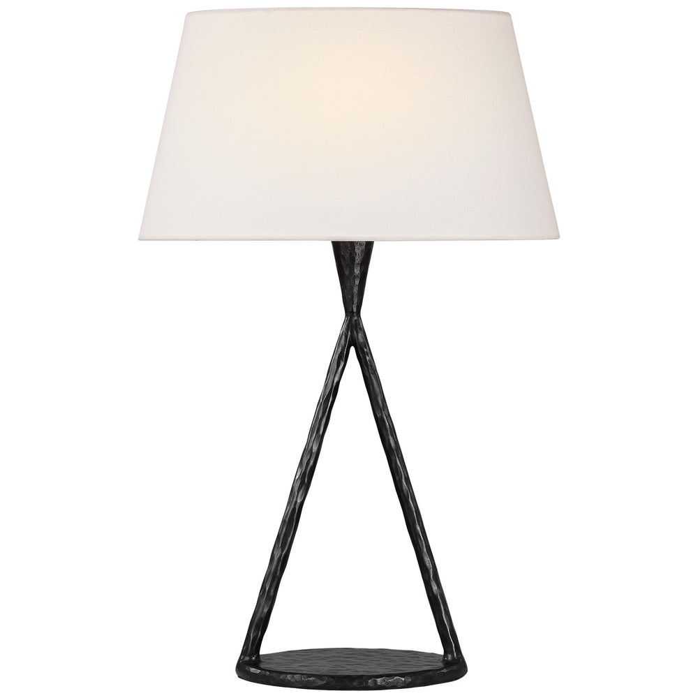 Visual Comfort Signature Canada - LED Table Lamp - Cesta - Aged Iron- Union Lighting Luminaires Decor