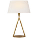 Visual Comfort Signature Canada - LED Table Lamp - Cesta - Gilded Iron- Union Lighting Luminaires Decor