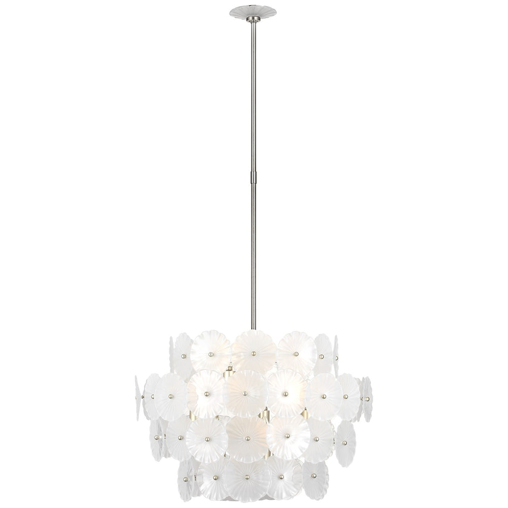 Visual Comfort Signature Canada - LED Chandelier - Gianna - Burnished Silver Leaf- Union Lighting Luminaires Decor