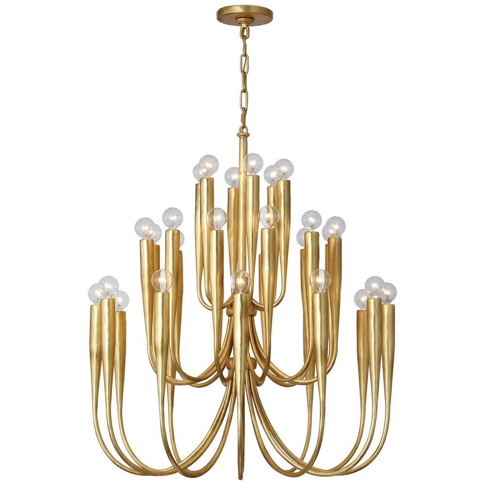 Visual Comfort Signature Canada - LED Chandelier - Acadia - Antique Gold Leaf- Union Lighting Luminaires Decor