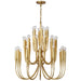 Visual Comfort Signature Canada - LED Chandelier - Acadia - Antique Gold Leaf- Union Lighting Luminaires Decor