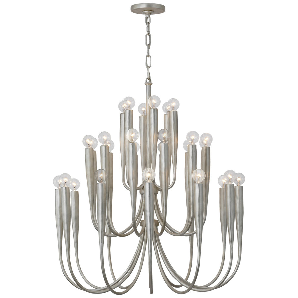 Visual Comfort Signature Canada - LED Chandelier - Acadia - Burnished Silver Leaf- Union Lighting Luminaires Decor
