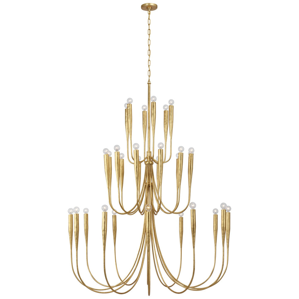 Visual Comfort Signature Canada - LED Chandelier - Acadia - Antique Gold Leaf- Union Lighting Luminaires Decor