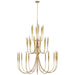 Visual Comfort Signature Canada - LED Chandelier - Acadia - Antique Gold Leaf- Union Lighting Luminaires Decor