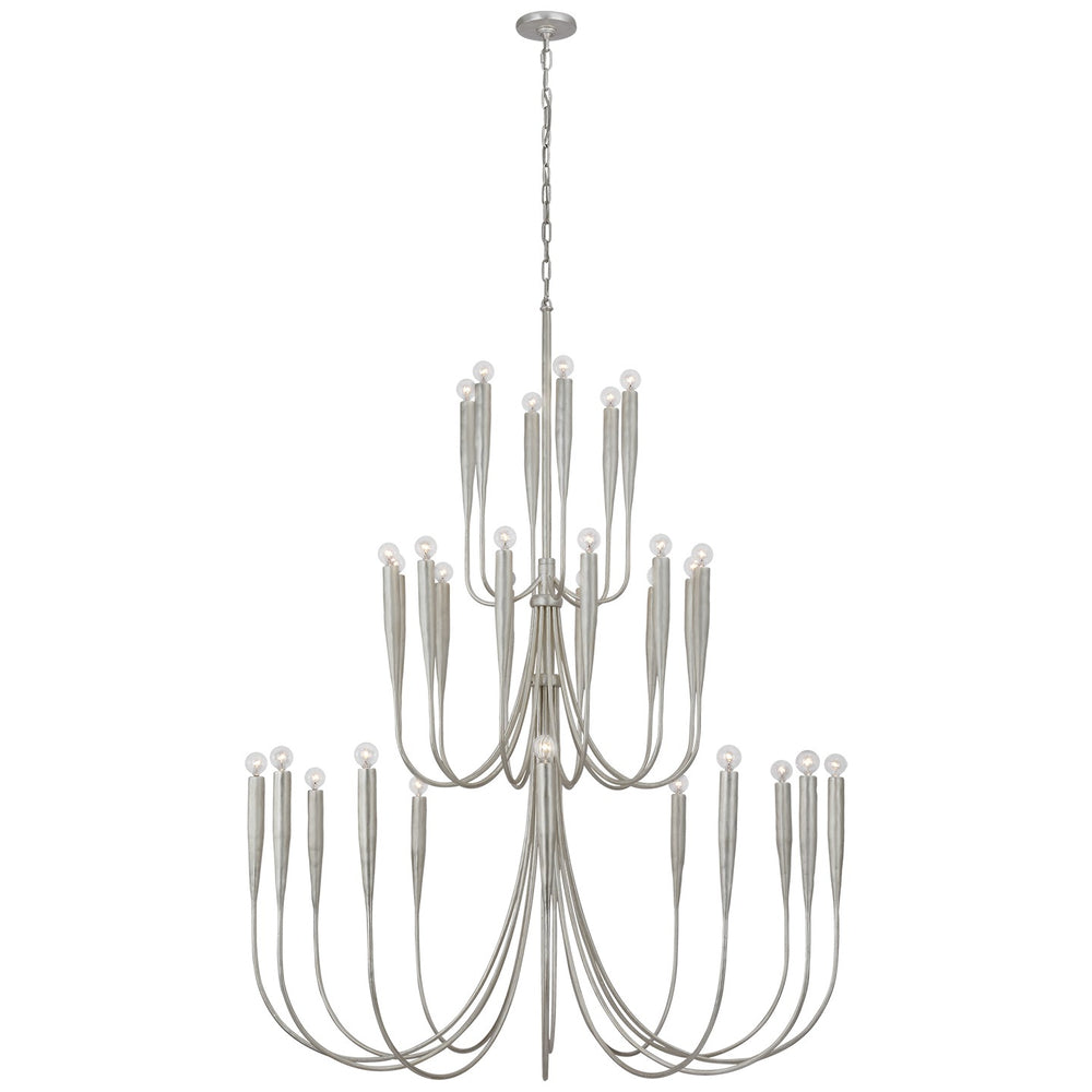 Visual Comfort Signature Canada - LED Chandelier - Acadia - Burnished Silver Leaf- Union Lighting Luminaires Decor