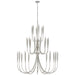 Visual Comfort Signature Canada - LED Chandelier - Acadia - Burnished Silver Leaf- Union Lighting Luminaires Decor
