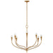 Visual Comfort Signature Canada - LED Chandelier - Marini - Antique Gold Leaf- Union Lighting Luminaires Decor