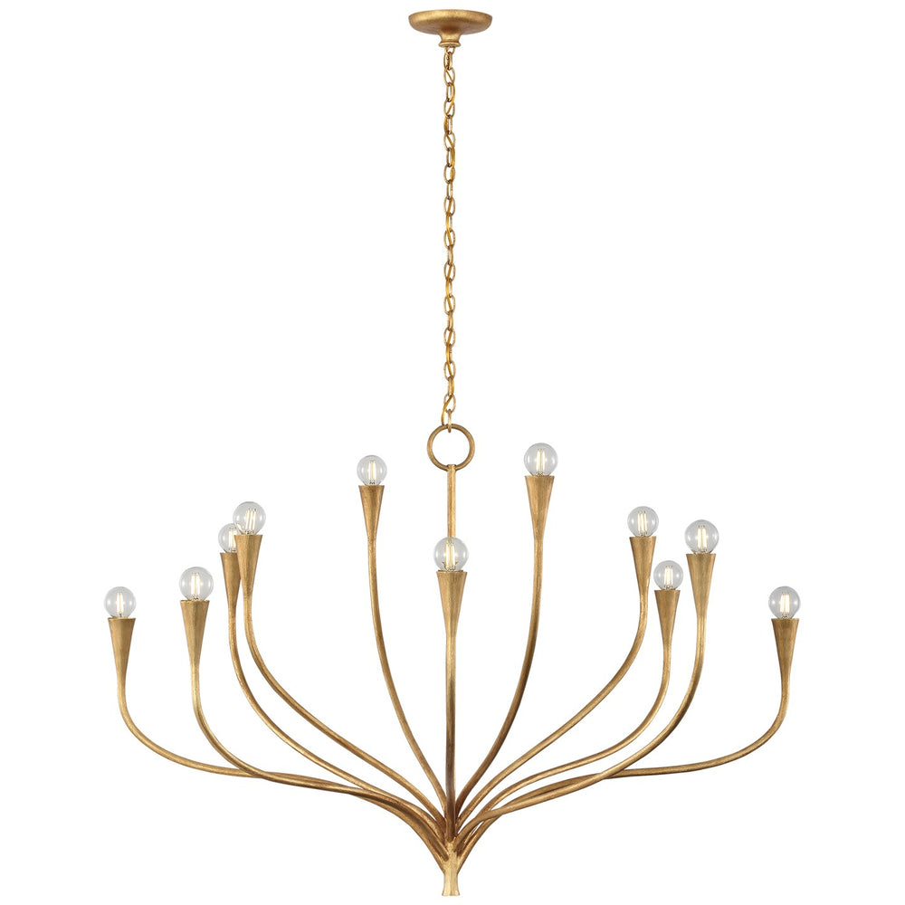 Visual Comfort Signature Canada - LED Chandelier - Marini - Antique Gold Leaf- Union Lighting Luminaires Decor