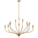 Visual Comfort Signature Canada - LED Chandelier - Marini - Antique Gold Leaf- Union Lighting Luminaires Decor