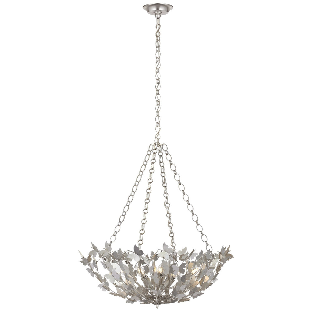 Visual Comfort Signature Canada - LED Chandelier - Farfalle - Burnished Silver Leaf- Union Lighting Luminaires Decor