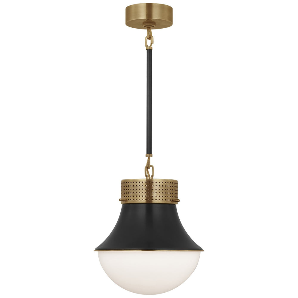 Visual Comfort Signature Canada - One Light Pendant - Precision - Antique-Burnished Brass and Bronze- Union Lighting Luminaires Decor